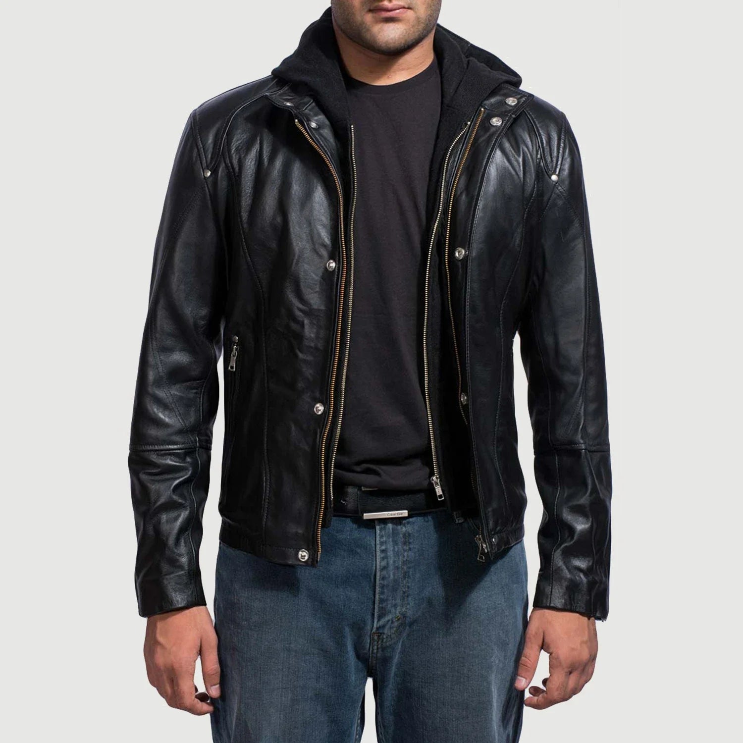 Hooded Leather Jackets