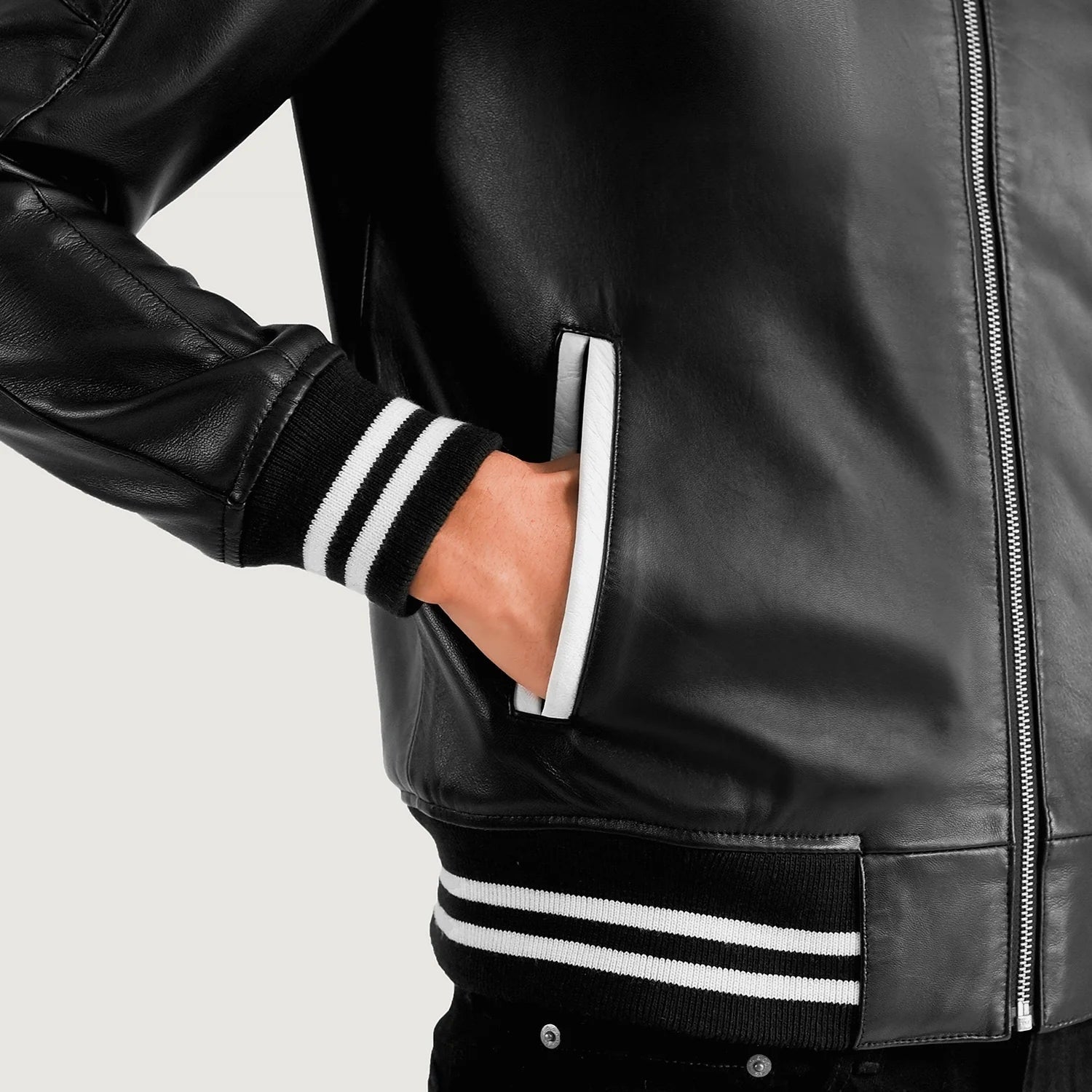 Pascal Varsity Leather Jacket