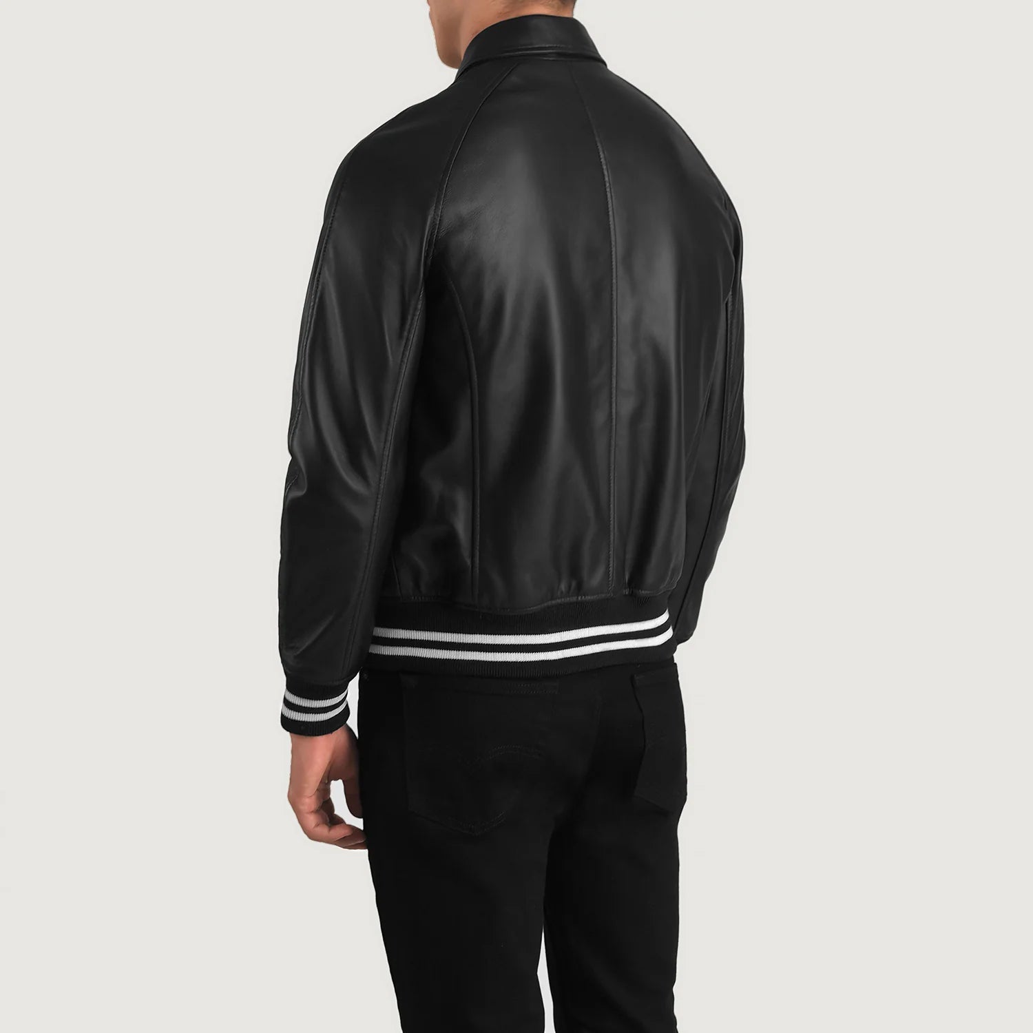 Kensington Modern Leather Varsity Jacket