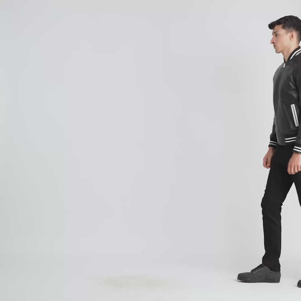 Pascal Varsity Leather Jacket