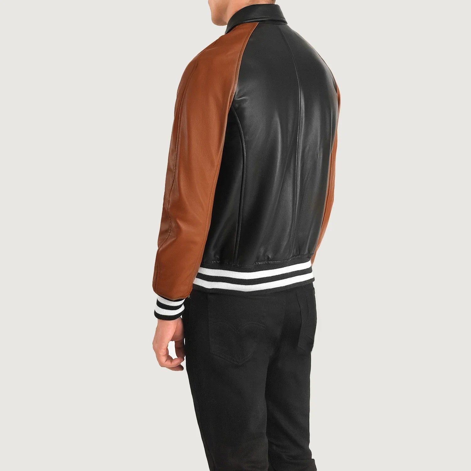 Kensington Modern Leather Varsity Jacket