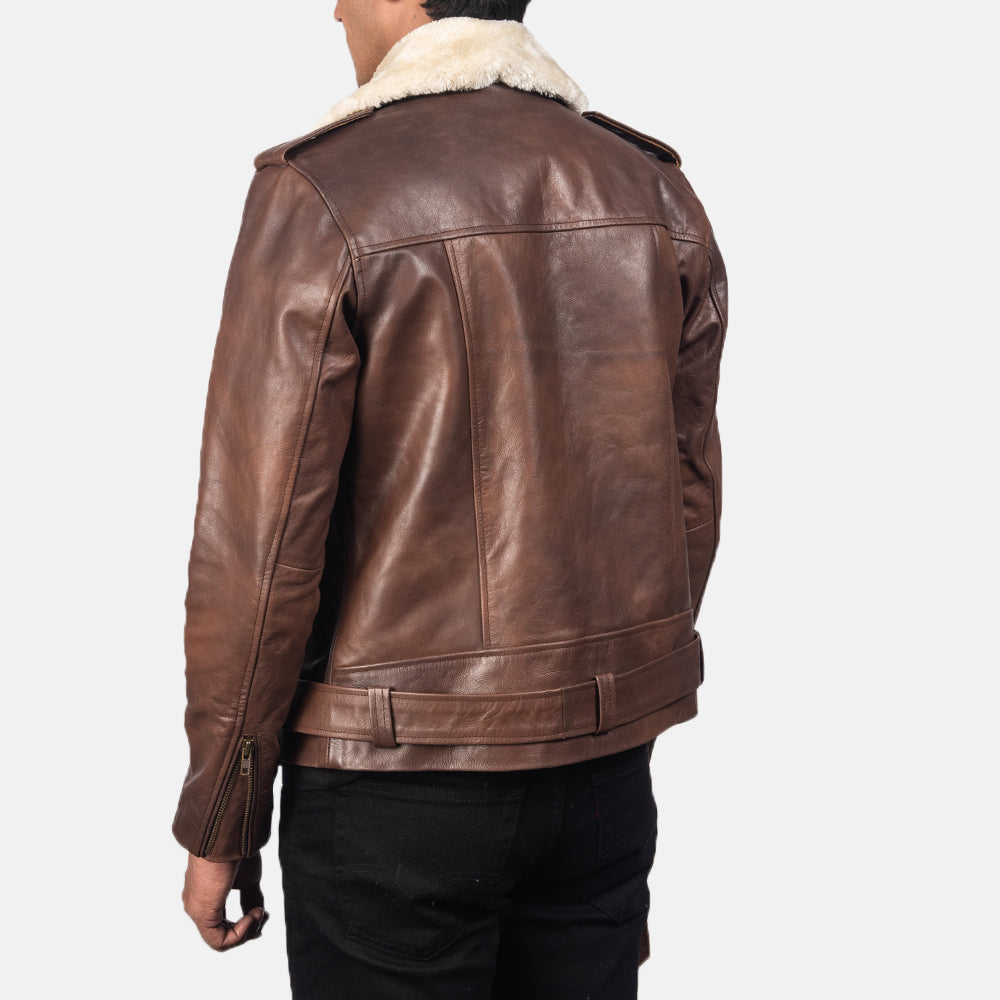 Furton Leather Biker Jacket