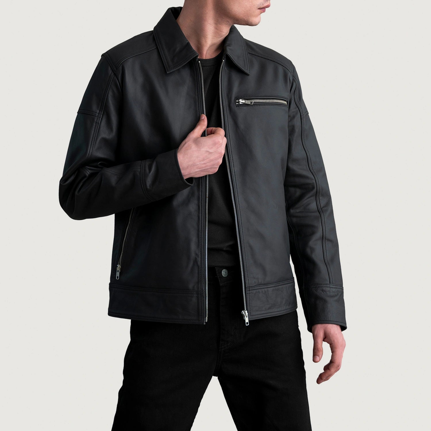Lavendard Classic Biker Jacket