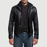 Highland Hooded Leather Jacket