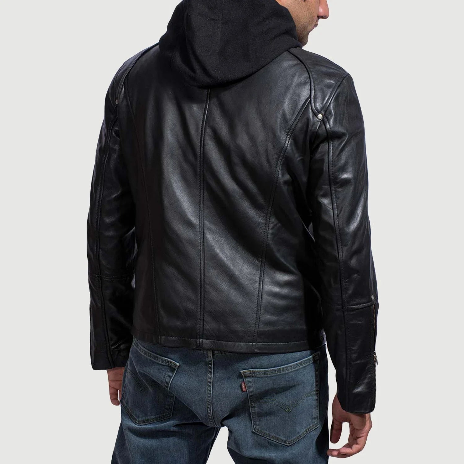 Highland Hooded Leather Jacket