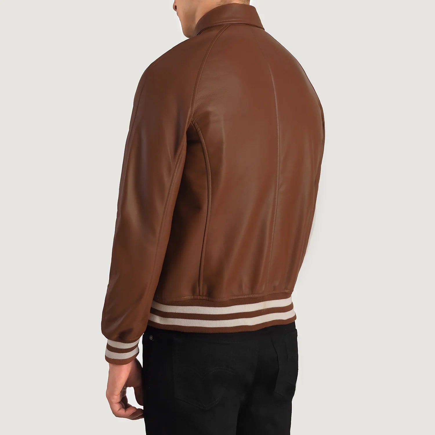 Kensington Modern Leather Varsity Jacket