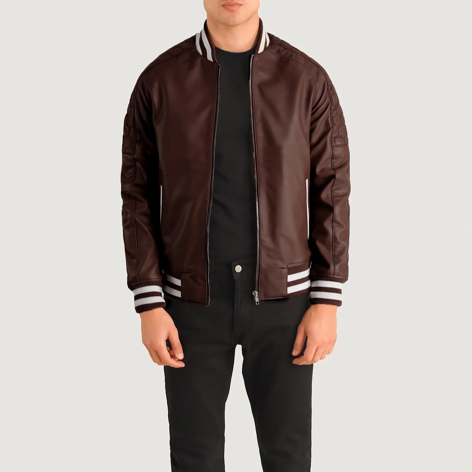 Pascal Varsity Leather Jacket
