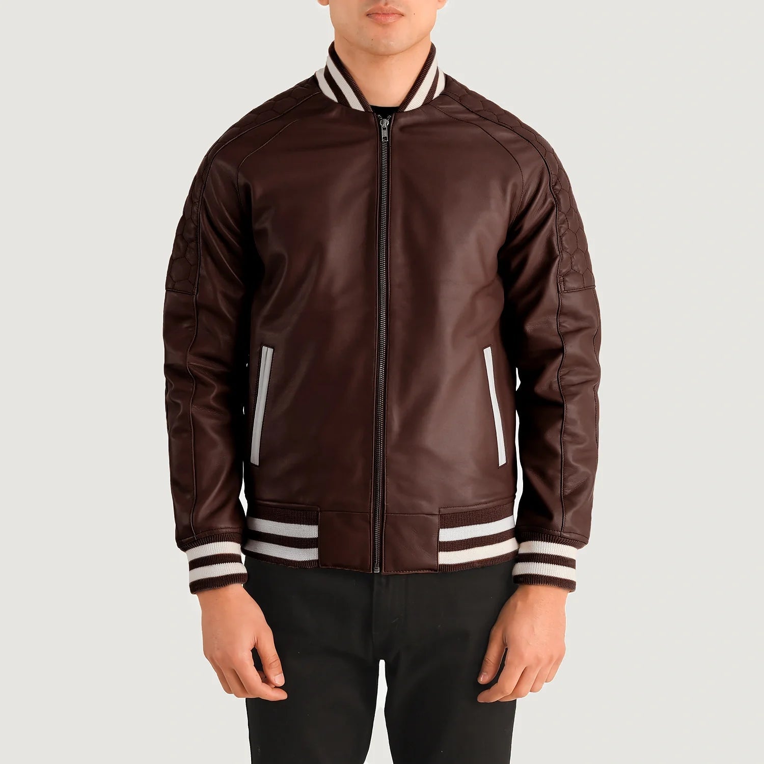 Pascal Varsity Leather Jacket