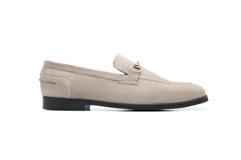 Bucklige Suede Leather Loafer Shoes
