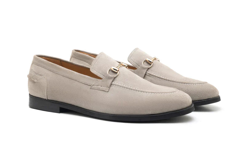 Bucklige Suede Leather Loafer Shoes