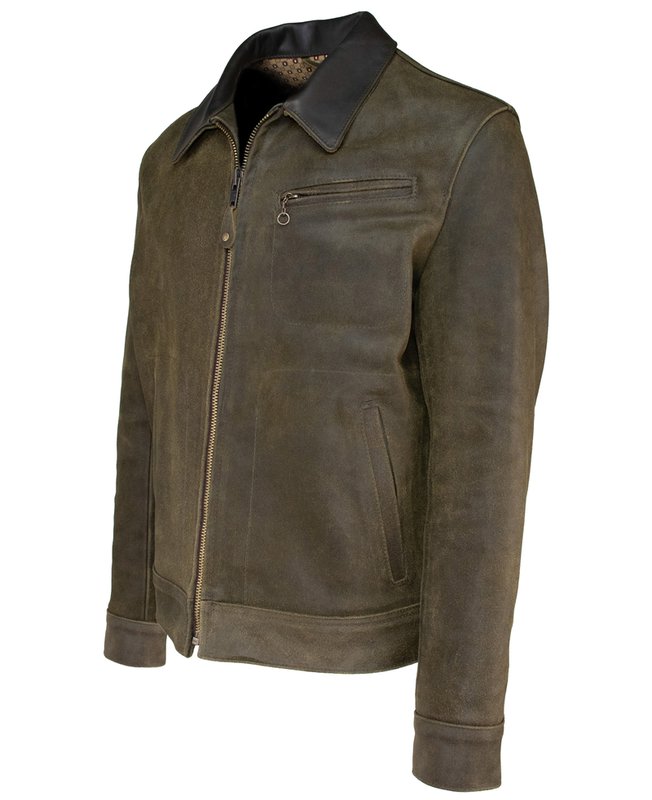 TrailForge Suede Rough-Out Bomber Jacket
