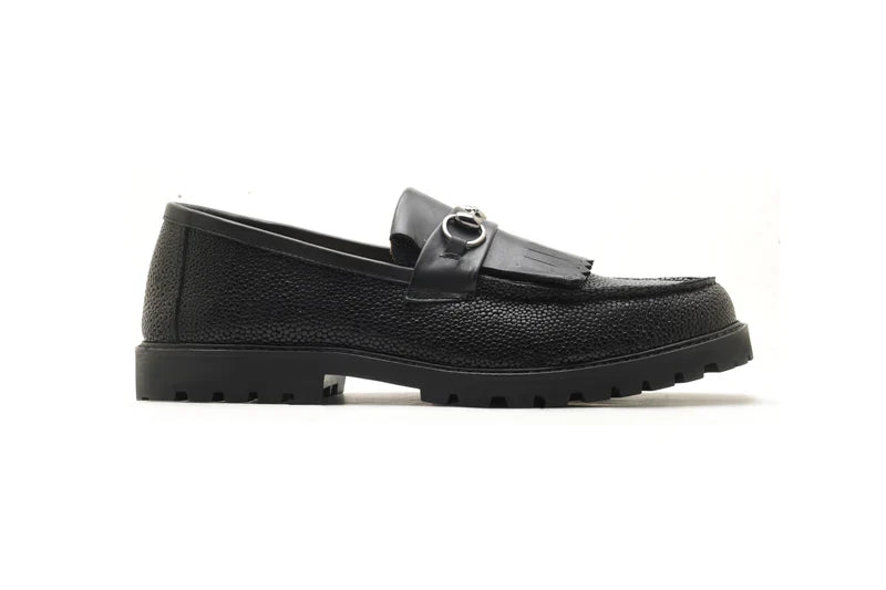 Rilano Textured Leather Loafers