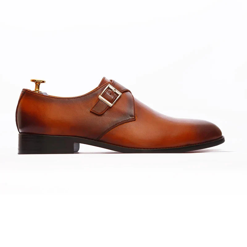 Montero Classic Leather Monk Strap Shoes
