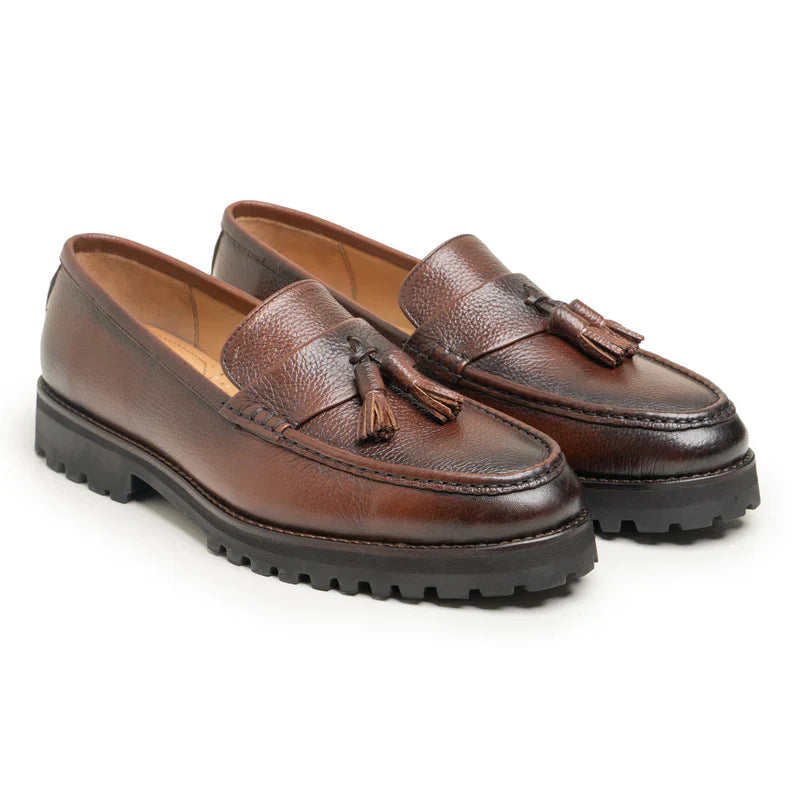 Rogan Brown Leather Loafers
