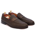 Valmero Textured Leather Loafers