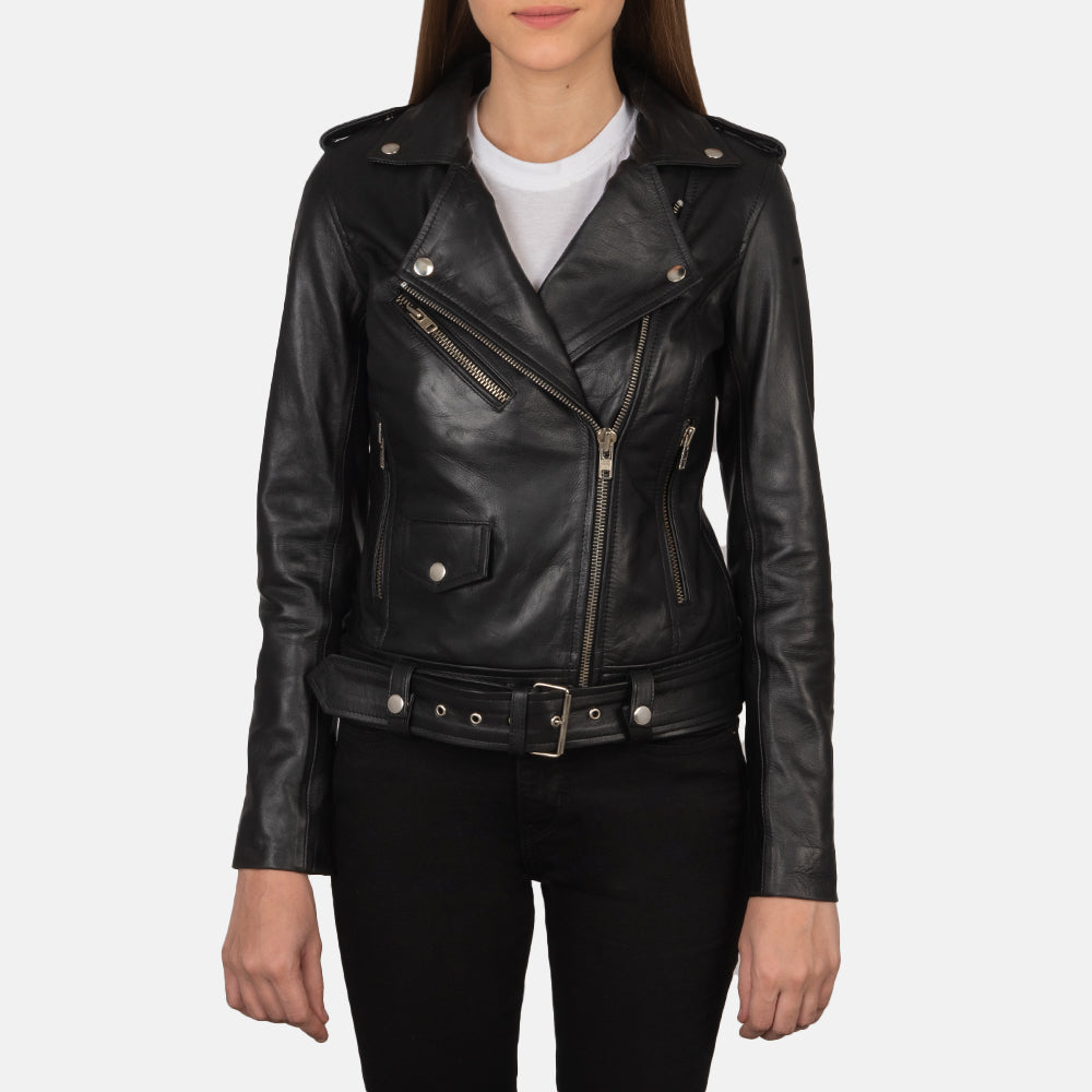 Ravelle Classic Biker Leather Jacket