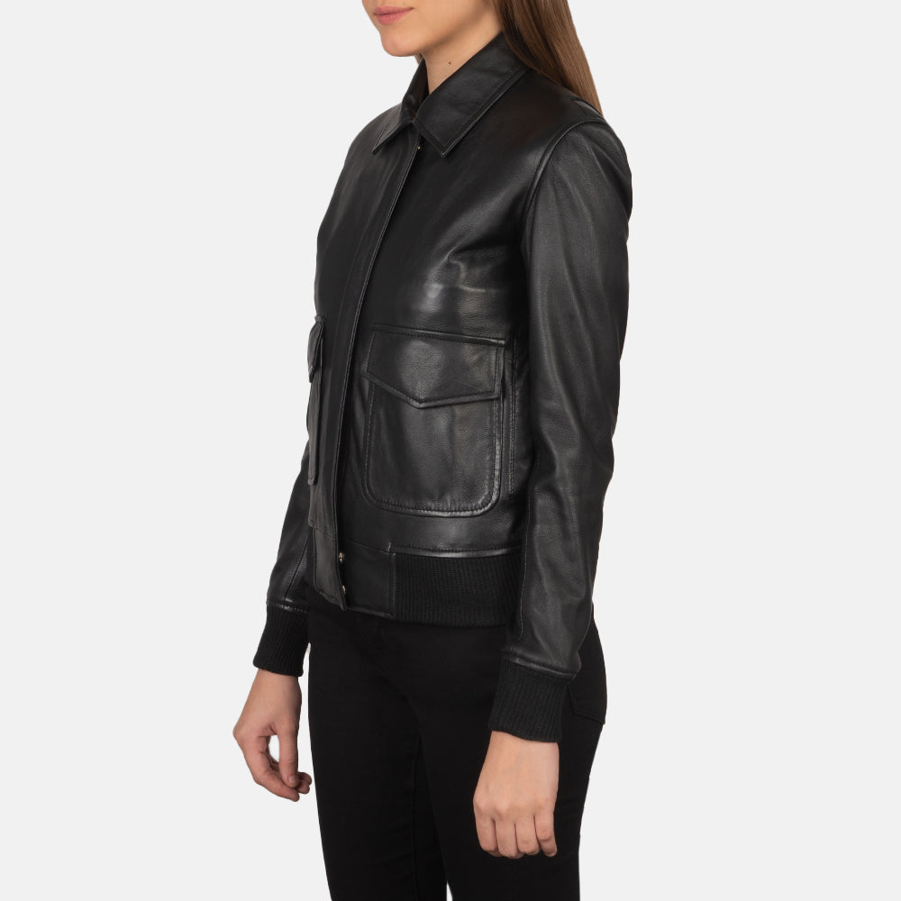 Aviara Heritage Leather Bomber Jacket