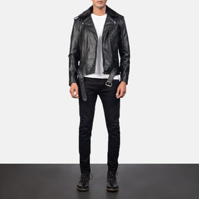 Furton Leather Biker Jacket
