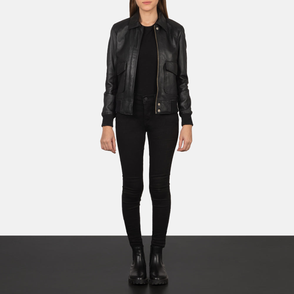 Aviara Heritage Leather Bomber Jacket