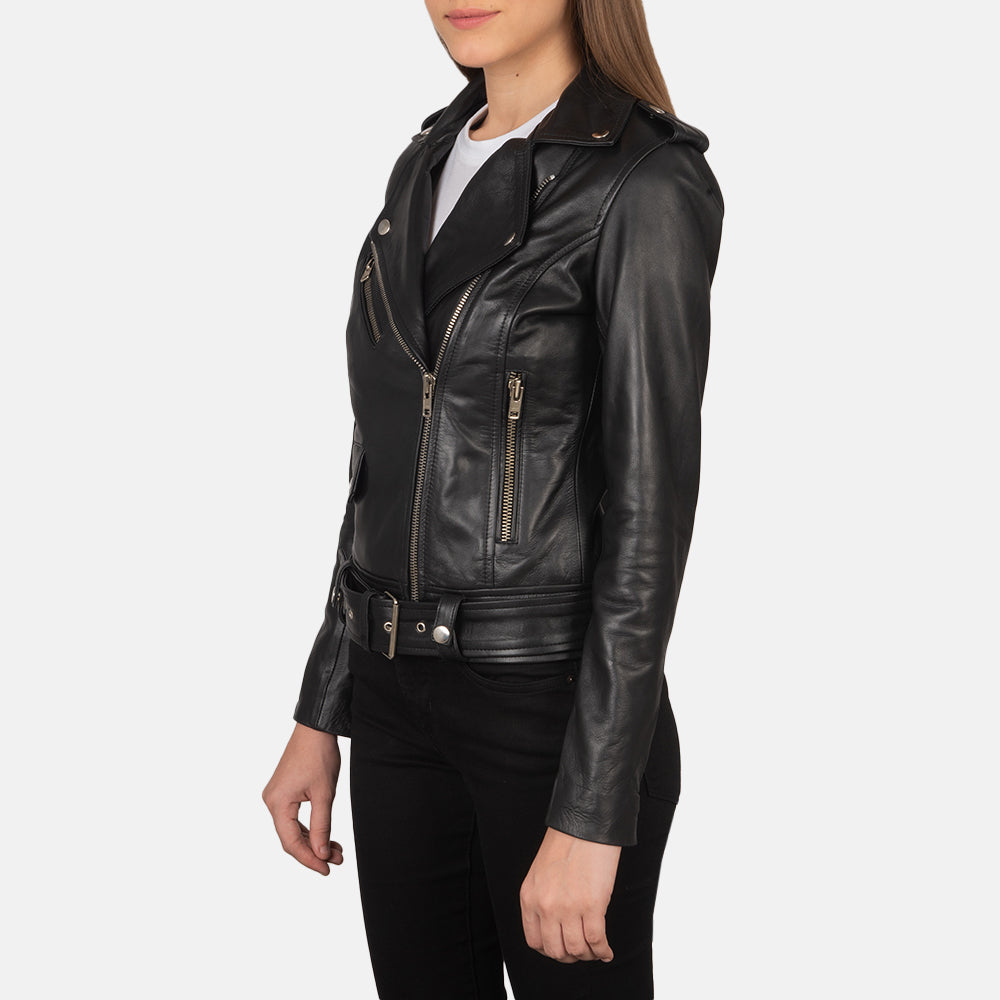 Ravelle Classic Biker Leather Jacket