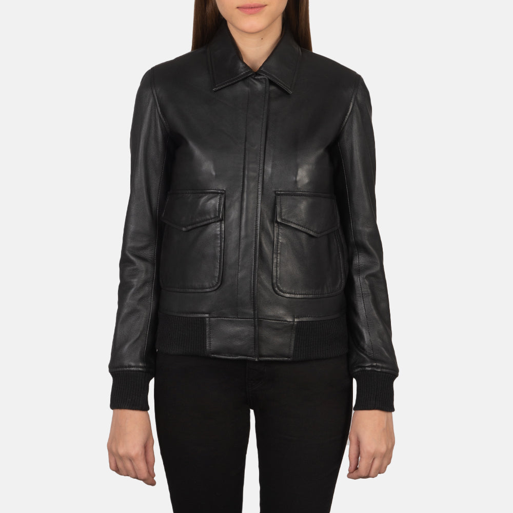 Aviara Heritage Leather Bomber Jacket
