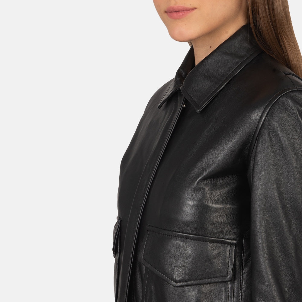 Aviara Heritage Leather Bomber Jacket