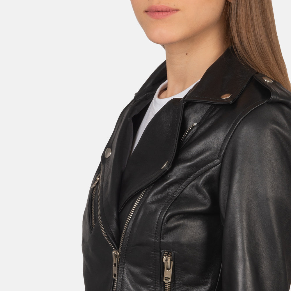 Ravelle Classic Biker Leather Jacket