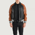 Kensington Modern Leather Varsity Jacket