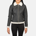 Ardelle Shearling-Lined Bomber Leather Jacket