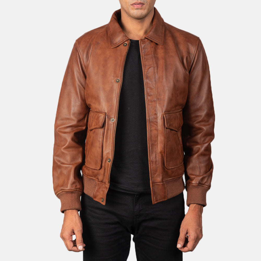 Regent A2 Heritage Leather Bomber Jacket