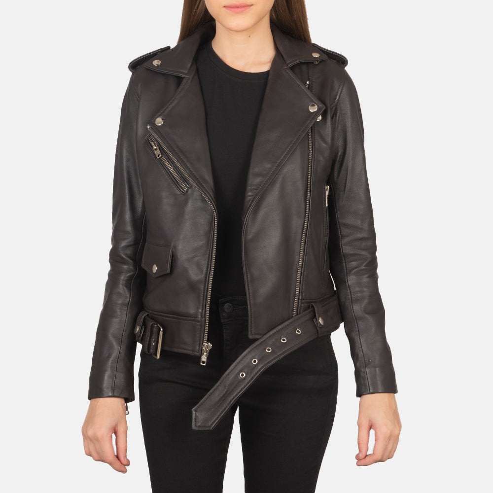 Ravelle Classic Biker Leather Jacket