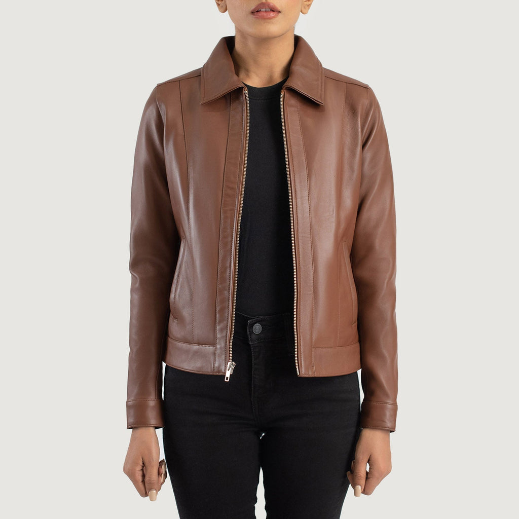 Arden Classic Collar Leather Jacket