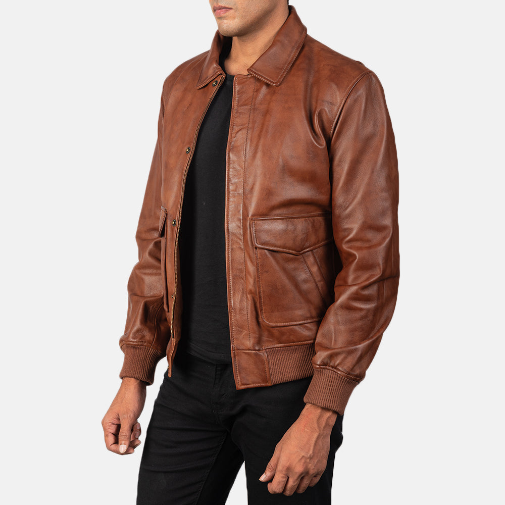 Regent A2 Heritage Leather Bomber Jacket