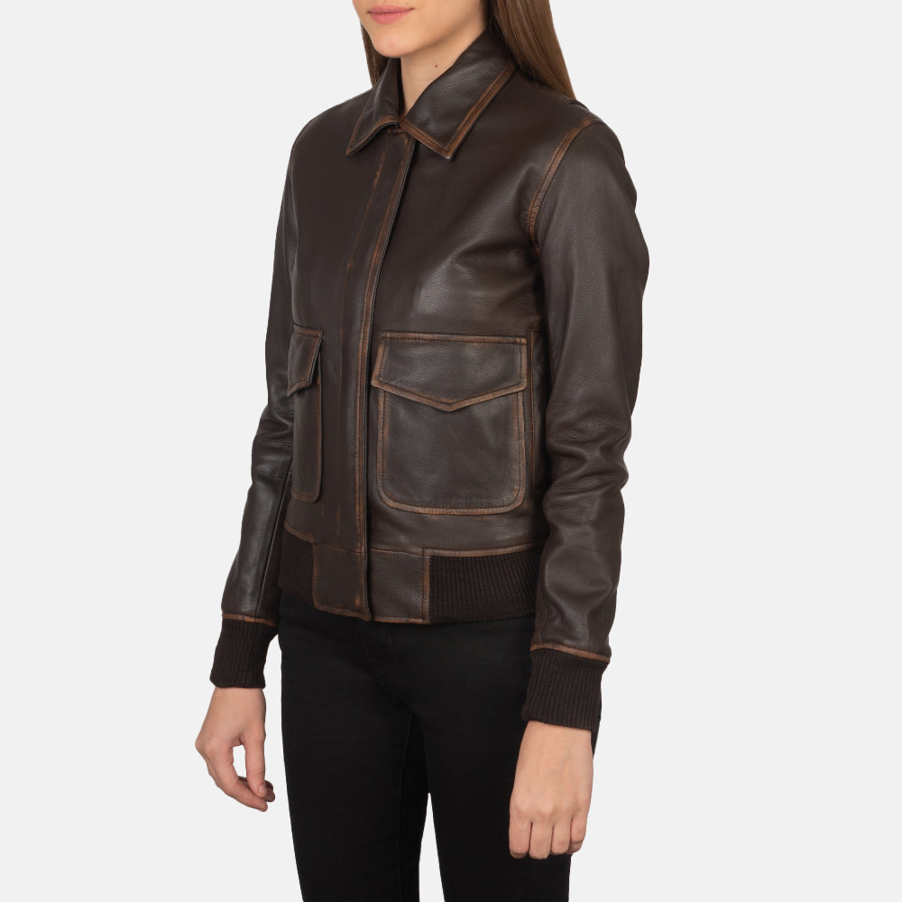 Aviara Heritage Leather Bomber Jacket