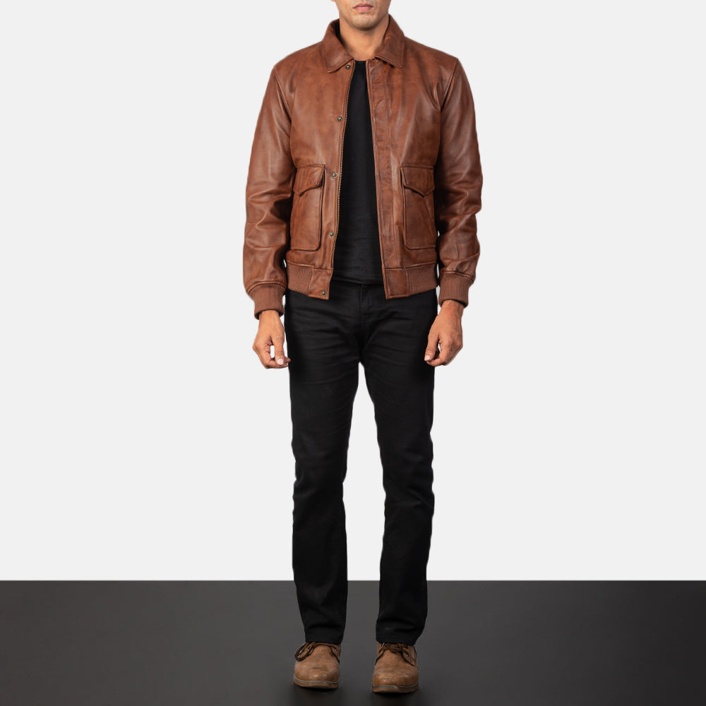 Regent A2 Heritage Leather Bomber Jacket