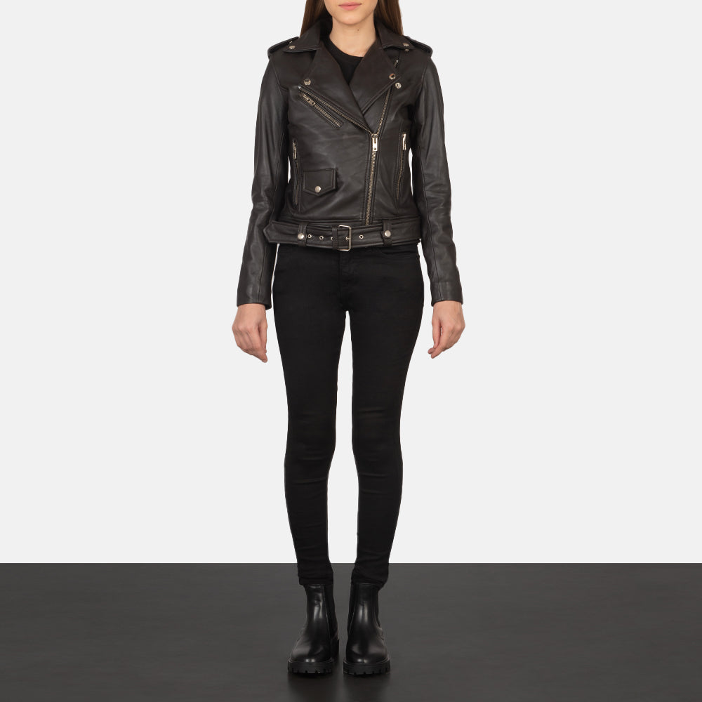 Ravelle Classic Biker Leather Jacket
