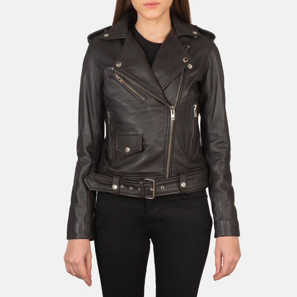 Ravelle Classic Biker Leather Jacket