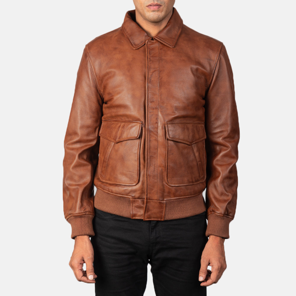 Regent A2 Heritage Leather Bomber Jacket