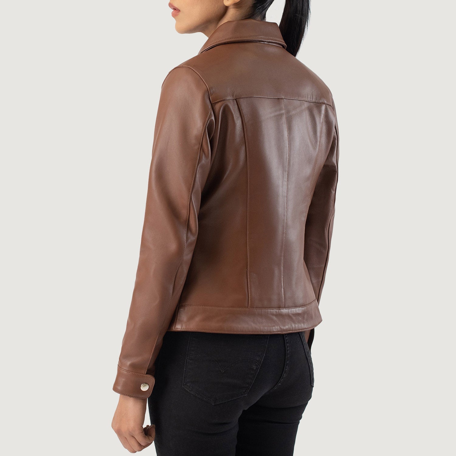 Arden Classic Collar Leather Jacket