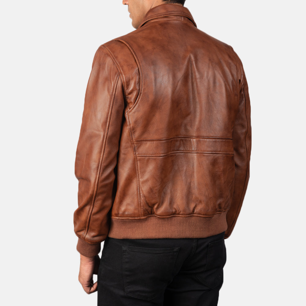 Regent A2 Heritage Leather Bomber Jacket