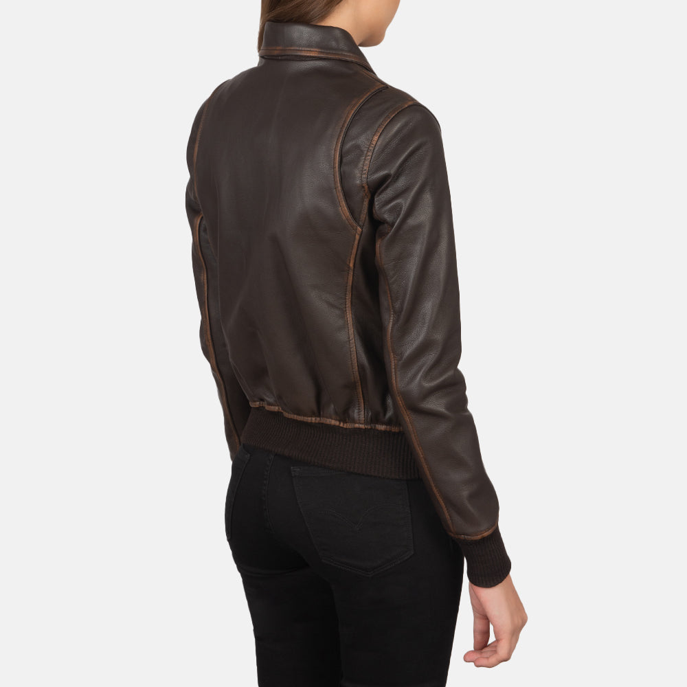 Aviara Heritage Leather Bomber Jacket