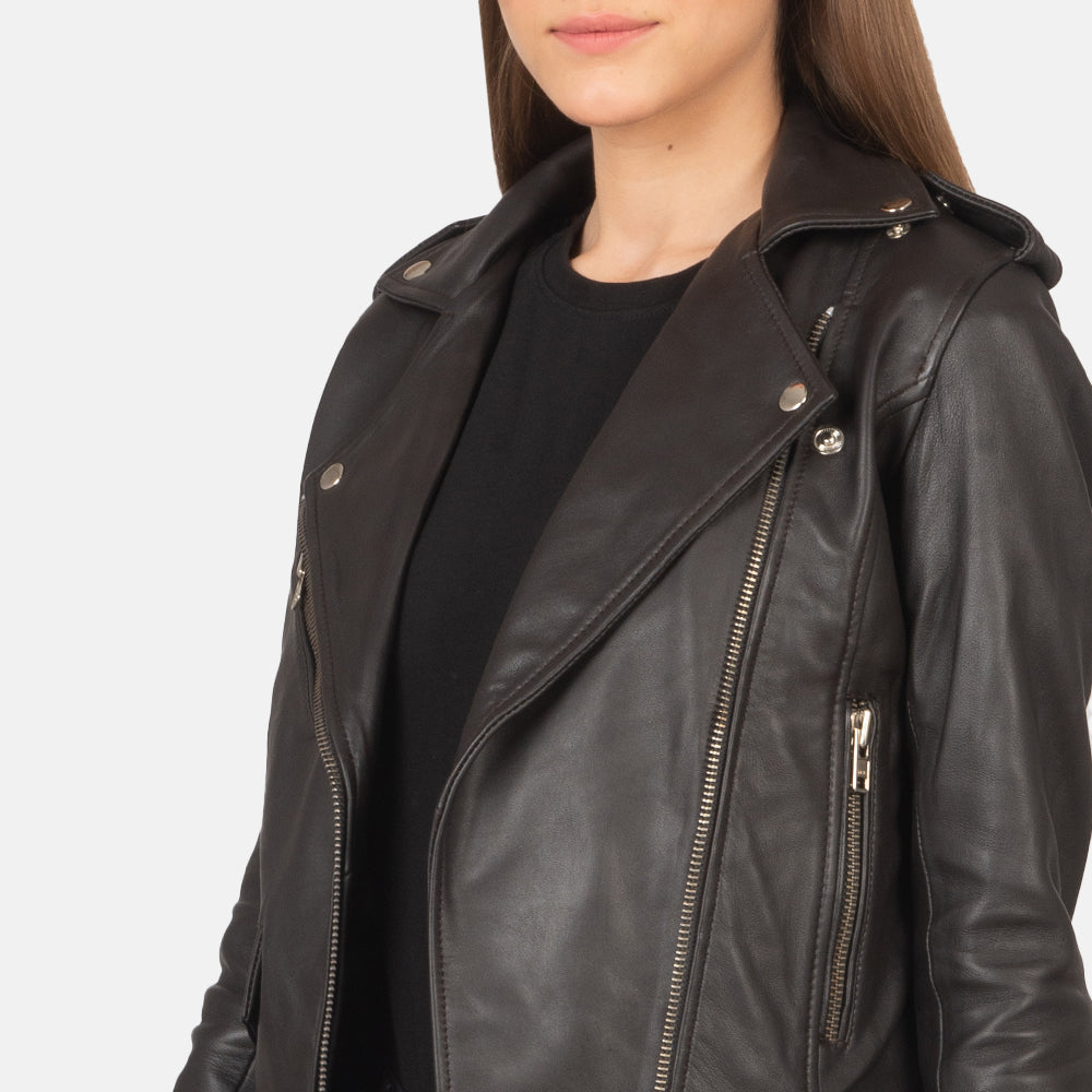 Ravelle Classic Biker Leather Jacket