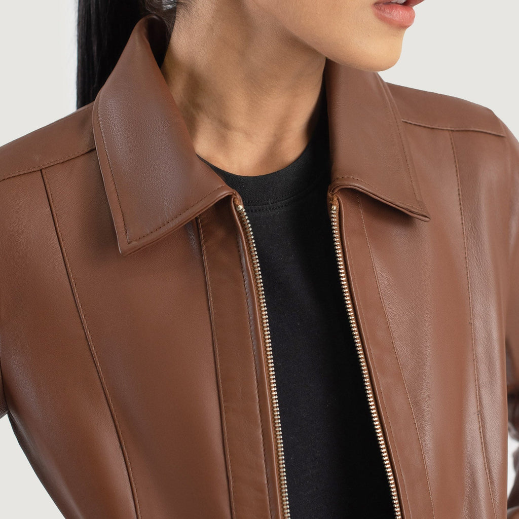 Arden Classic Collar Leather Jacket