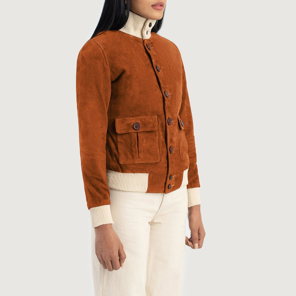 Arden Classic Suede Bomber Jacket