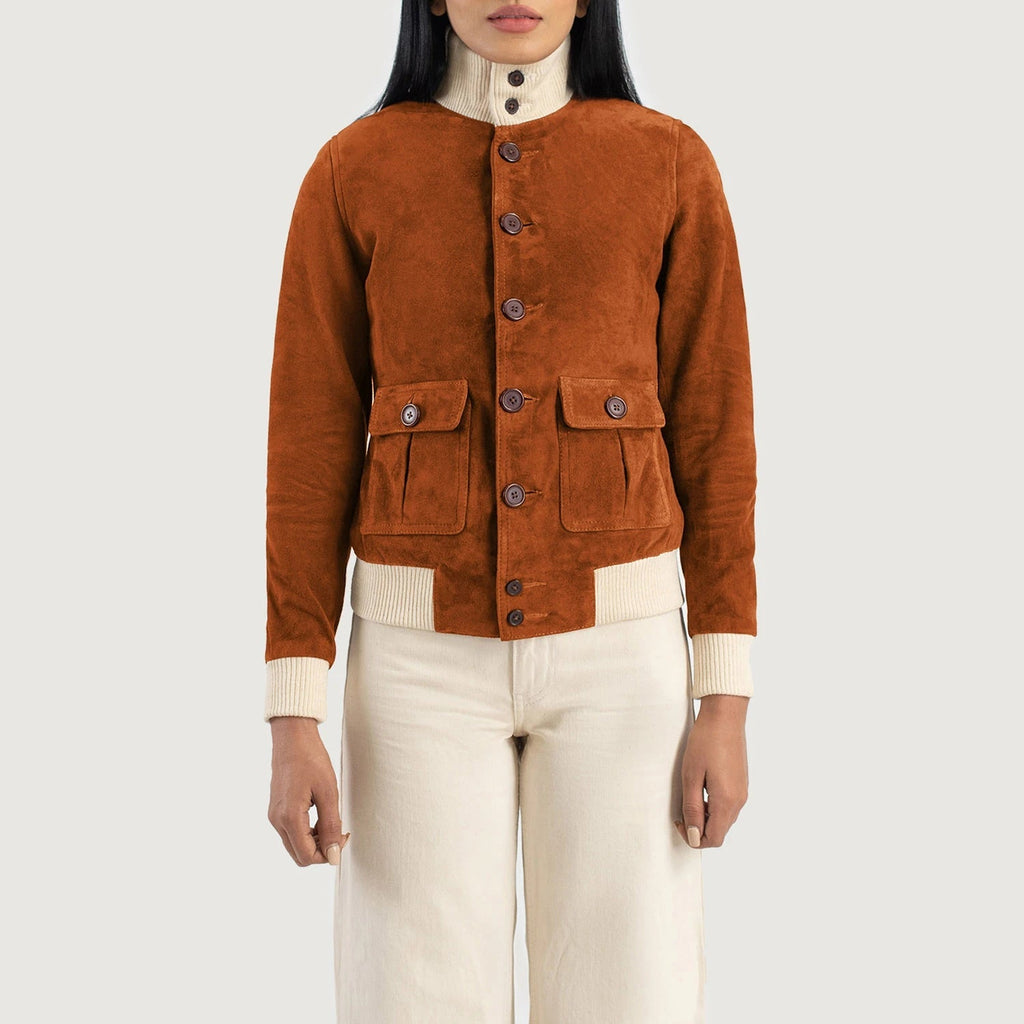 Arden Classic Suede Bomber Jacket