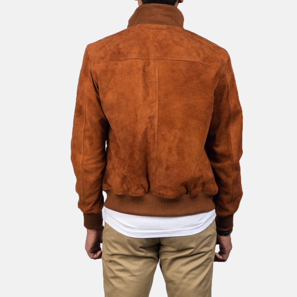 Riverton Suede Leather Bomber Jacket