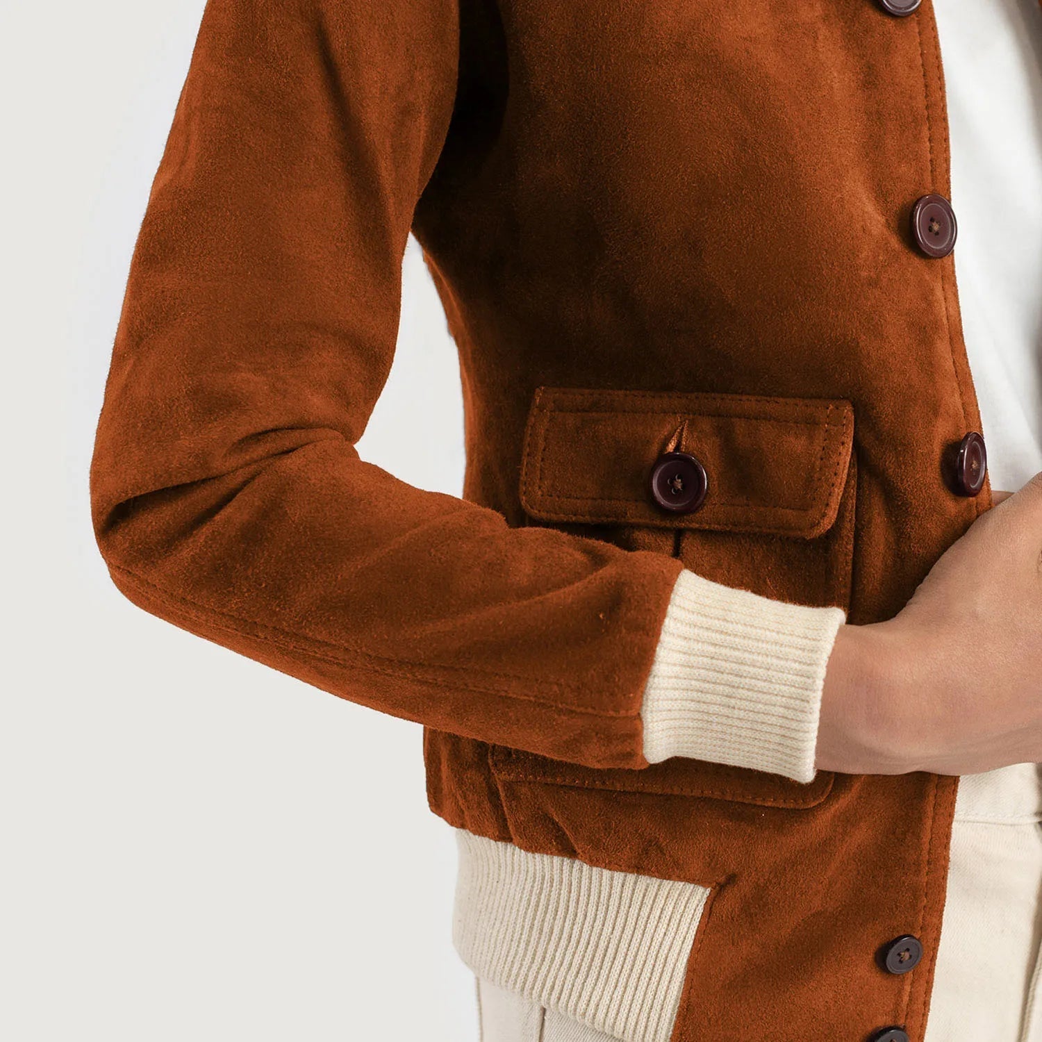 Arden Classic Suede Bomber Jacket
