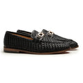 Arvento Textured Leather Loafers