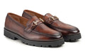 Betly Chunky Leather Loafer Shoes