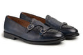 Marzano Navy Leather Loafers